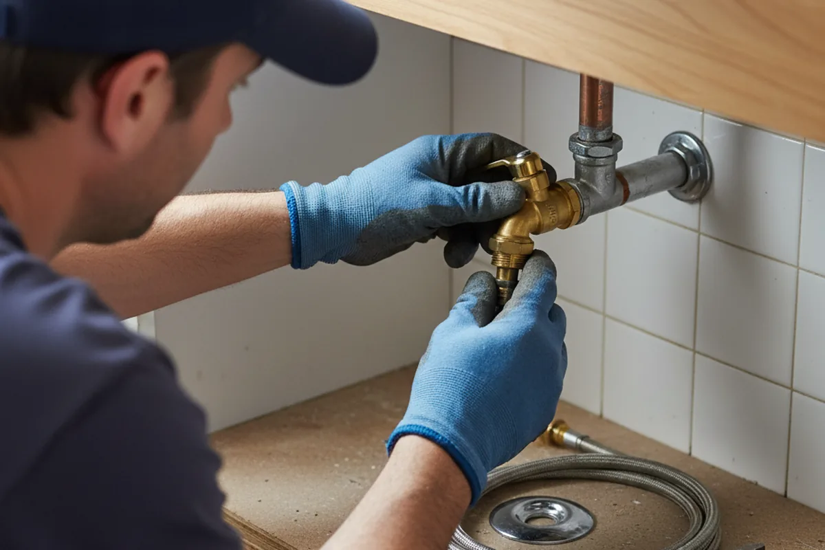 Shutoff valve and fitting work during Repiping in Pittsburg